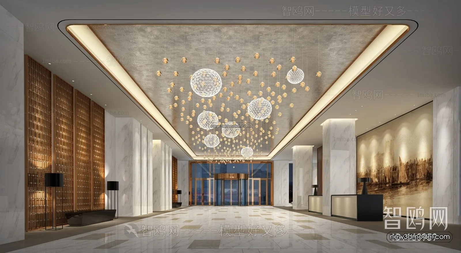 Interior 3D Model of Sales Office – 3D Scene – 071 – VRAY