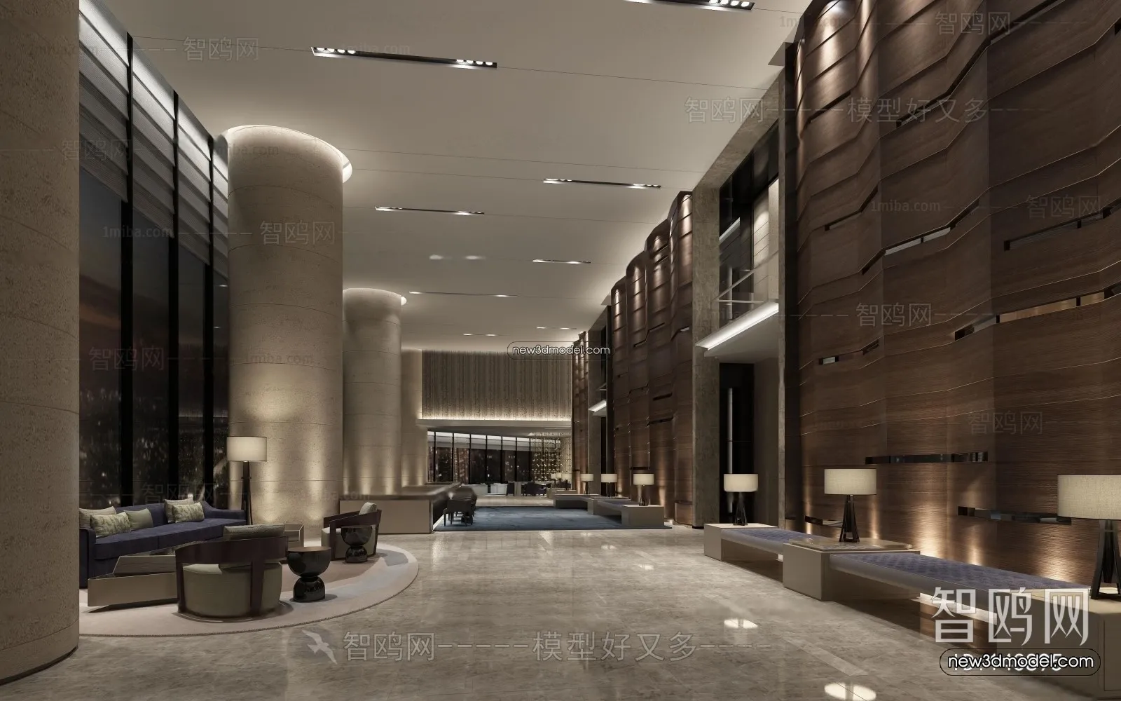 Interior 3D Model of Sales Office – 3D Scene – 084 – VRAY