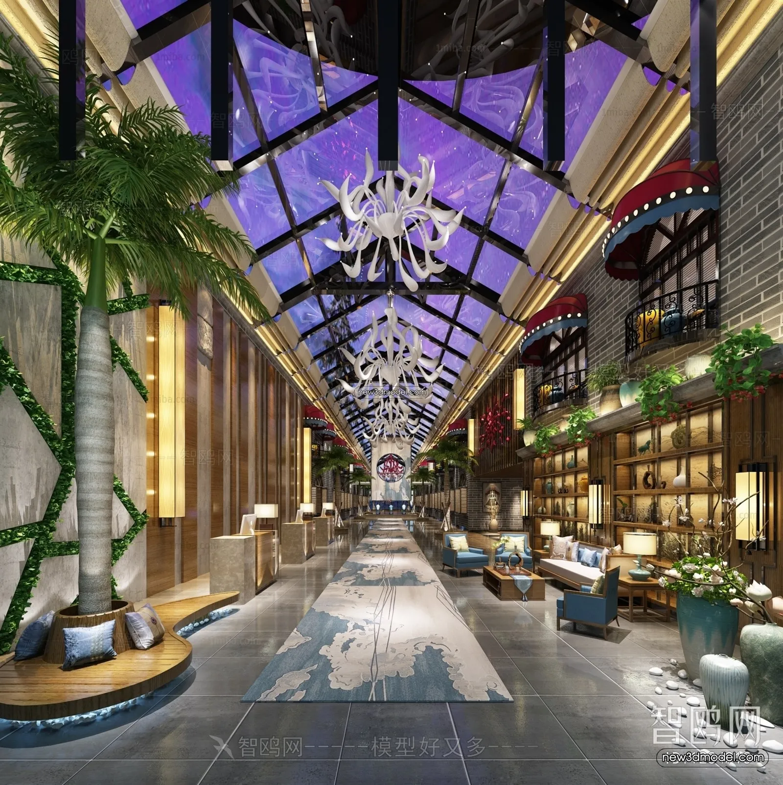 Interior 3D Model of Sales Office – 3D Scene – 085 – VRAY