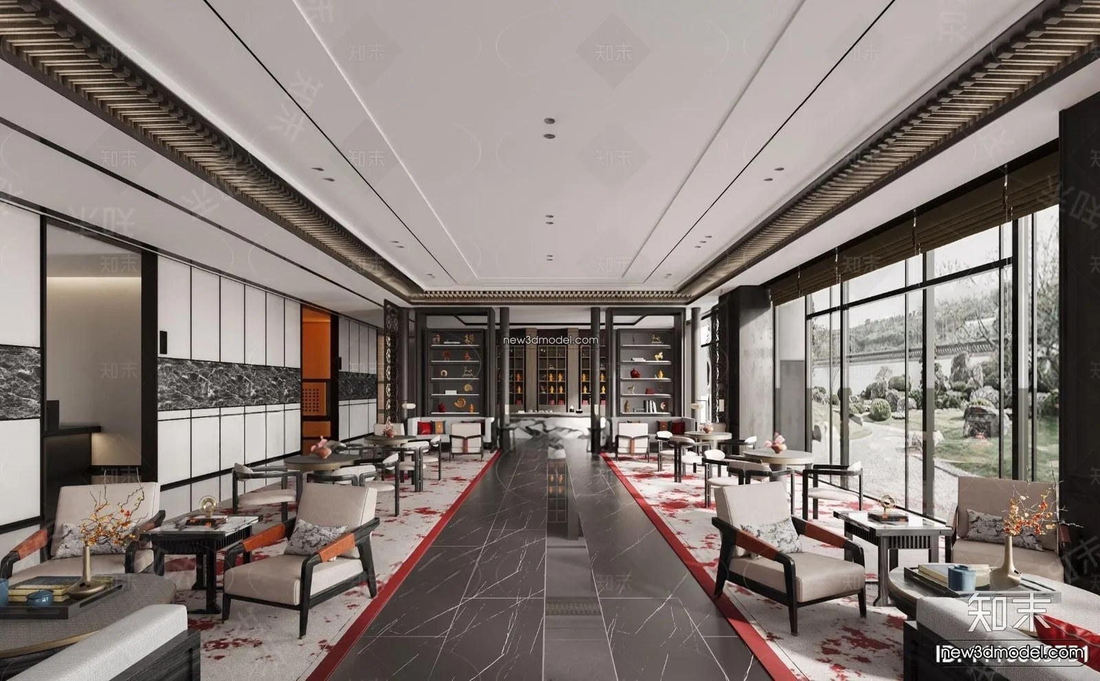 Interior 3D Model of Sales Office – 3D Scene – 089 – CORONA