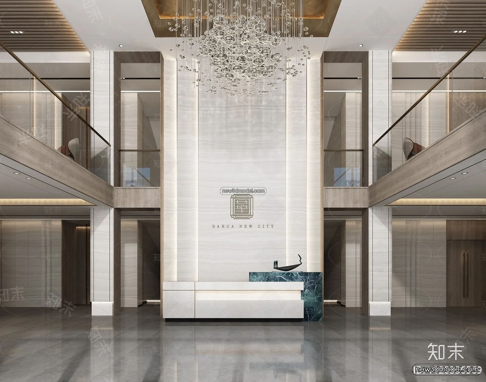 Interior 3D Model of Sales Office – 3D Scene – 093 – VRAY