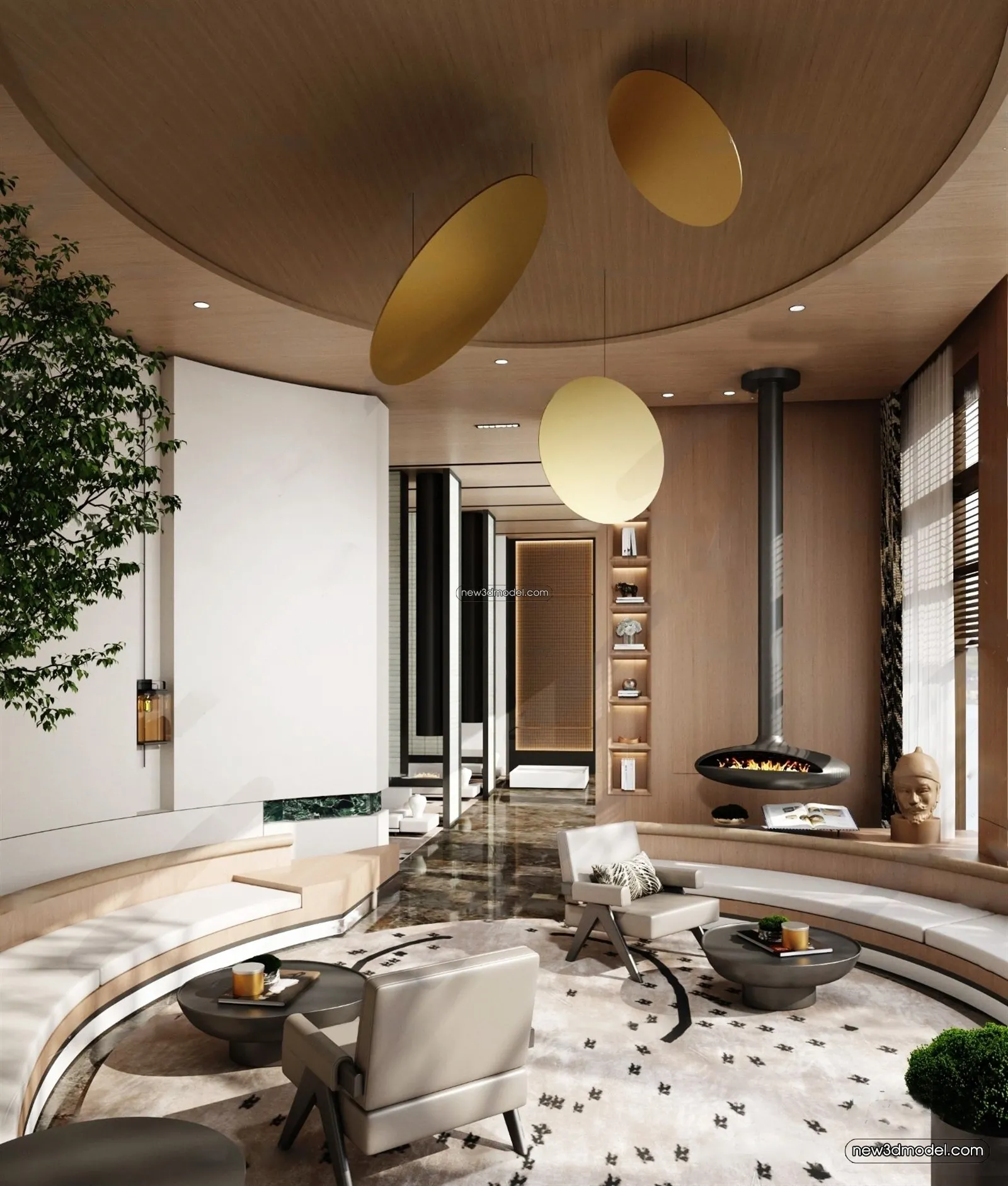 Interior 3D Model of Sales Office – 3D Scene – 094 – VRAY