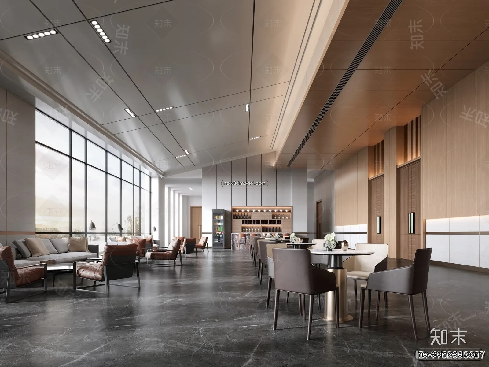 Interior 3D Model of Sales Office – 3D Scene – 098 – CORONA