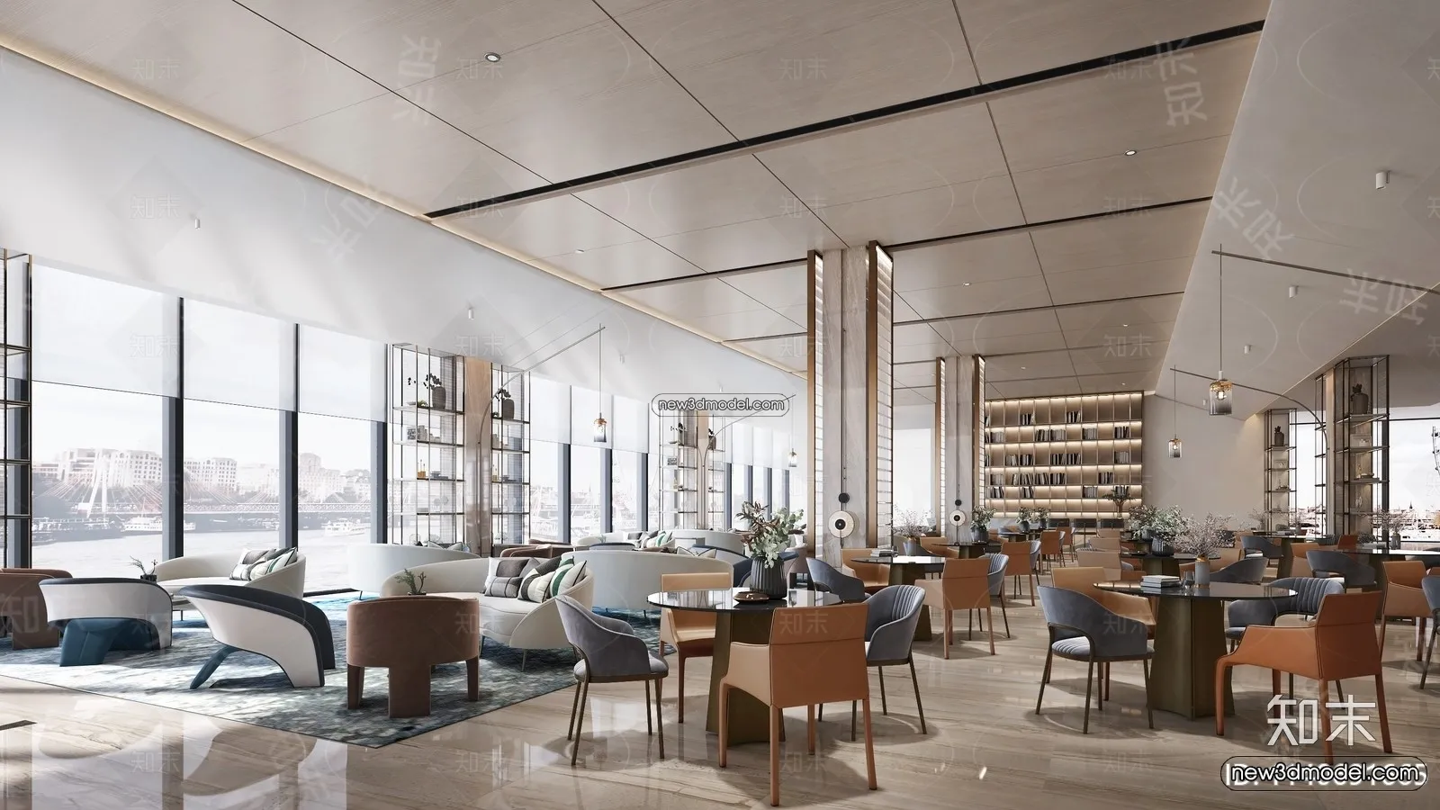 Interior 3D Model of Sales Office – 3D Scene – 102 – VRAY