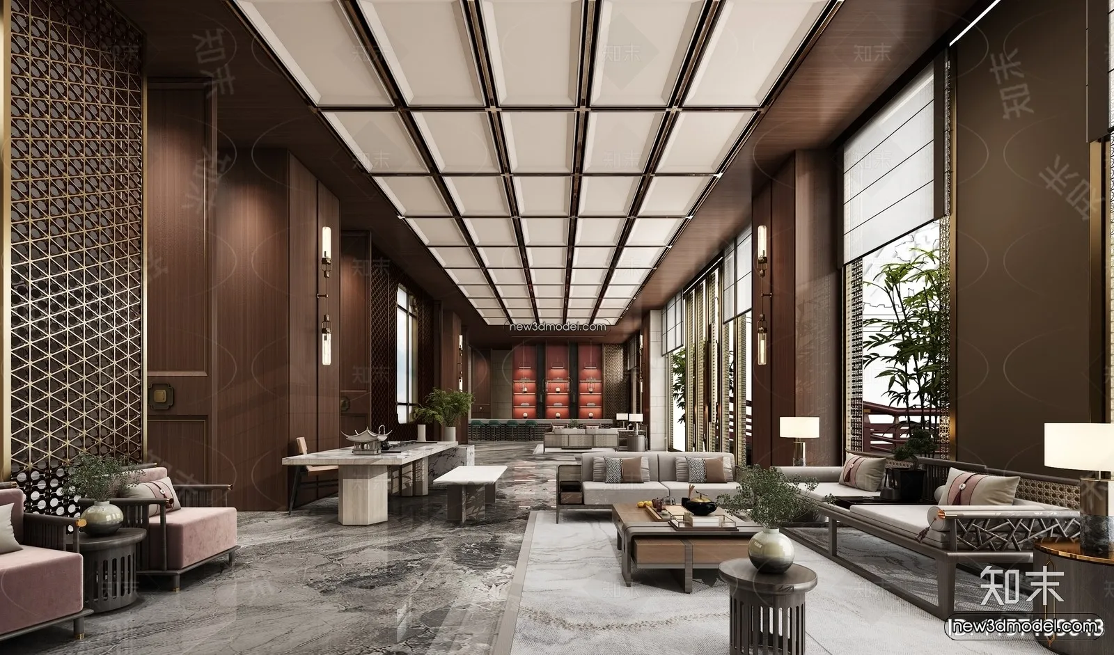 Interior 3D Model of Sales Office – 3D Scene – 103 – VRAY