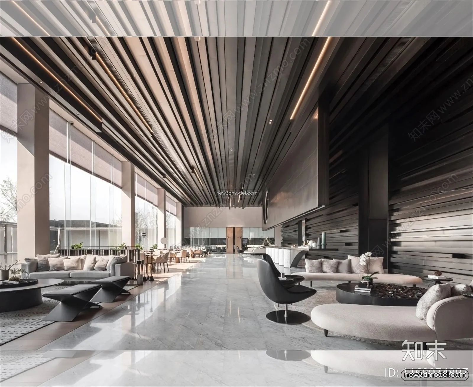 Interior 3D Model of Sales Office – 3D Scene – 106 – VRAY