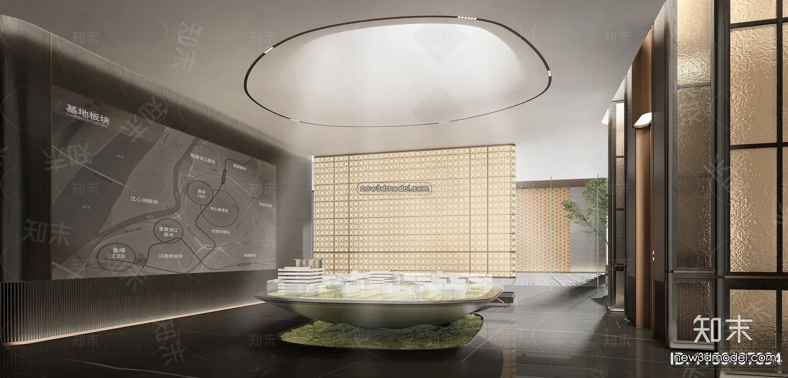 Interior 3D Model of Sales Office – 3D Scene – 109 – VRAY