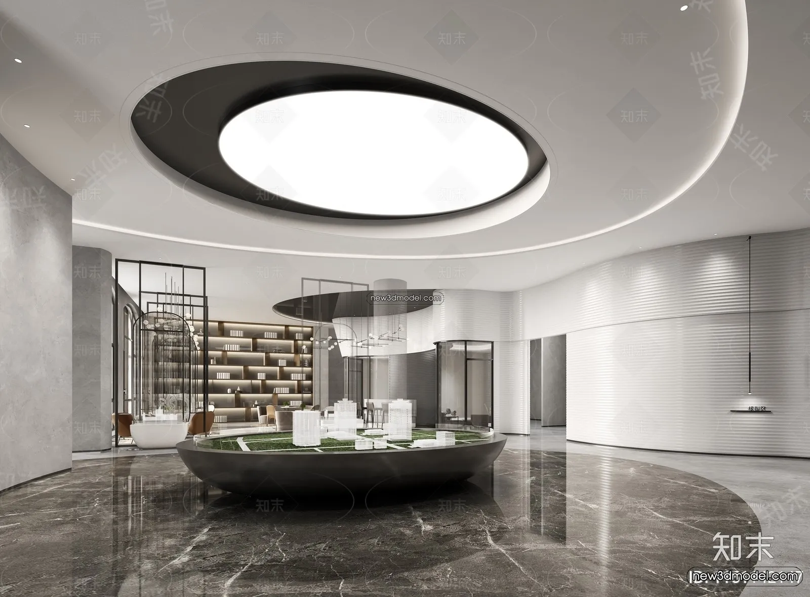 Interior 3D Model of Sales Office – 3D Scene – 110 – VRAY