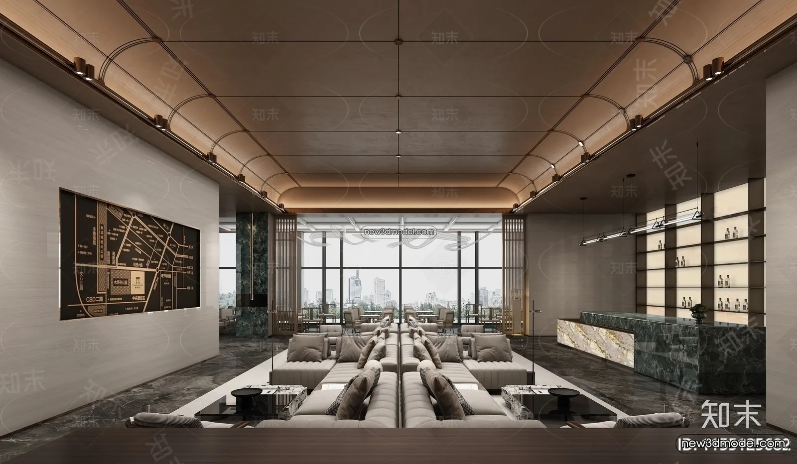 Interior 3D Model of Sales Office – 3D Scene – 112 – VRAY