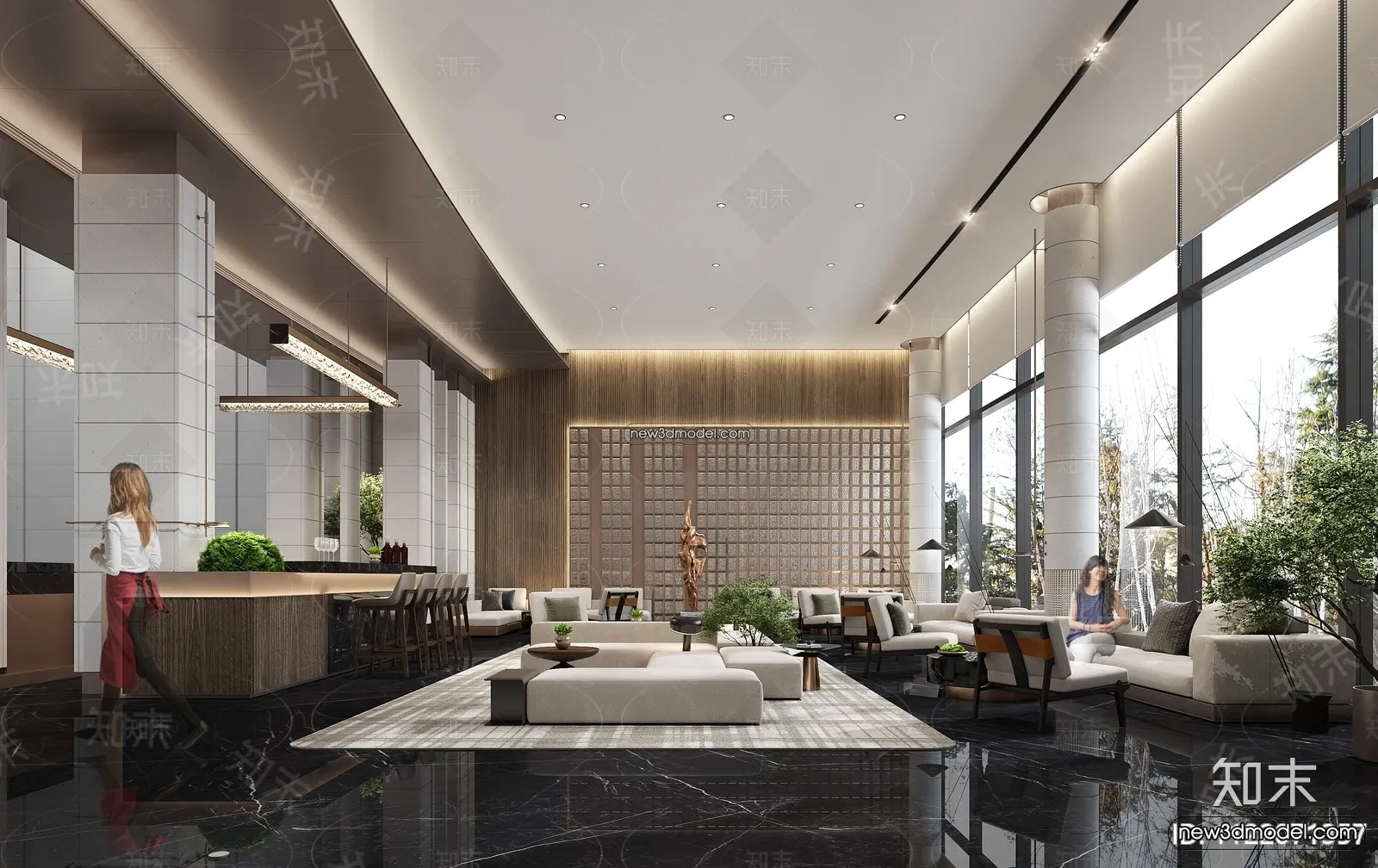 Interior 3D Model of Sales Office – 3D Scene – 113 – VRAY