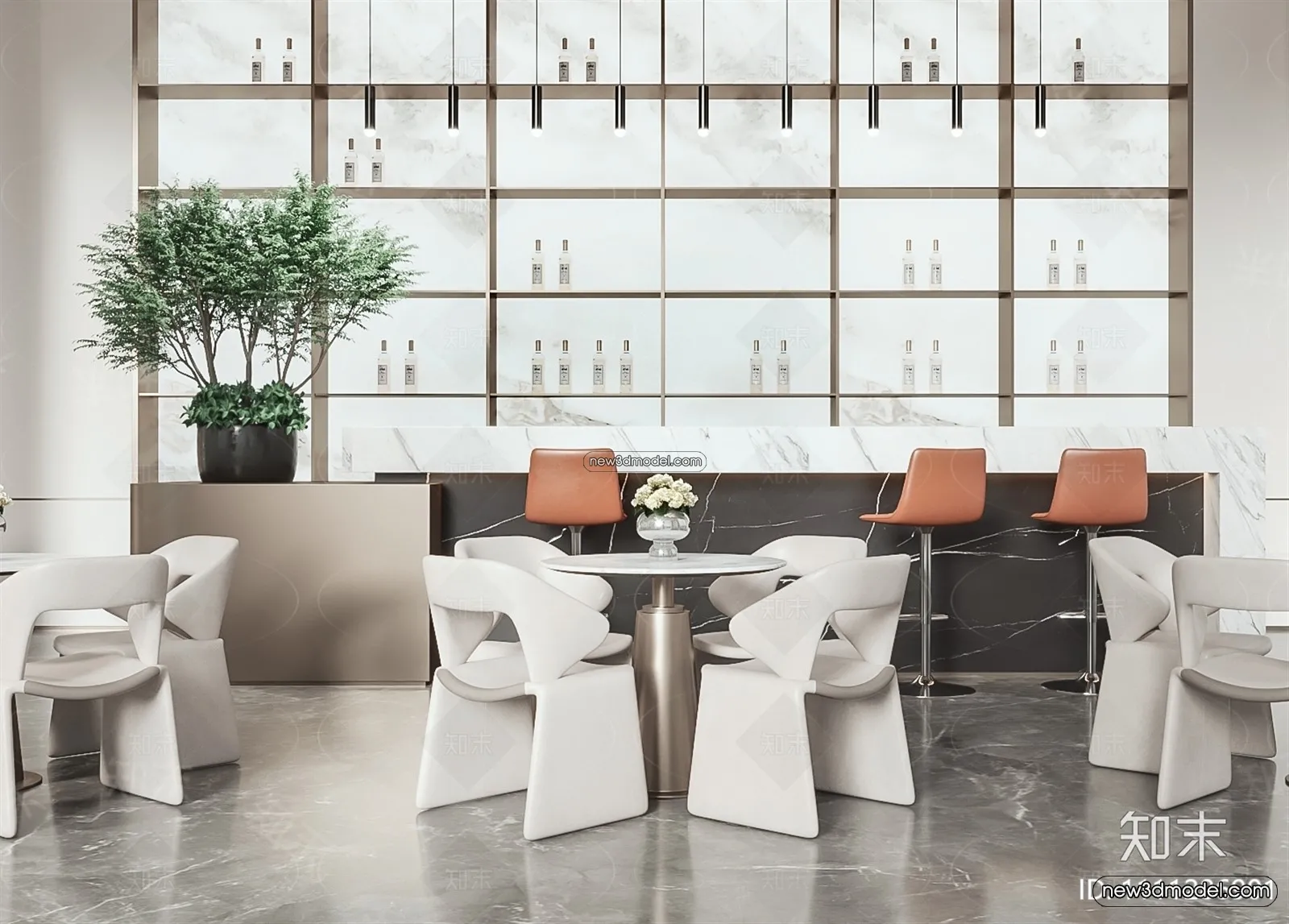 Interior 3D Model of Sales Office – 3D Scene – 114 – VRAY