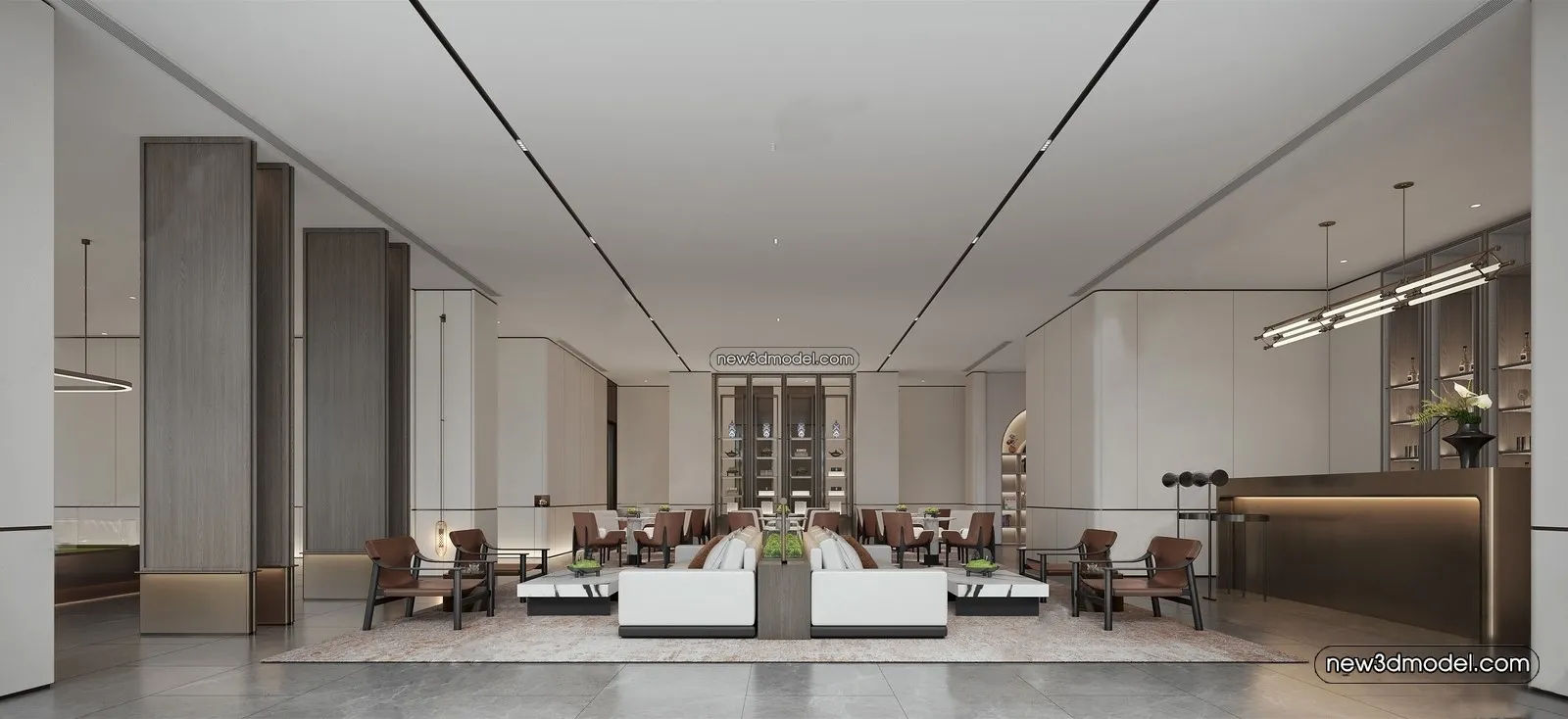 Interior 3D Model of Sales Office – 3D Scene – 116 – VRAY