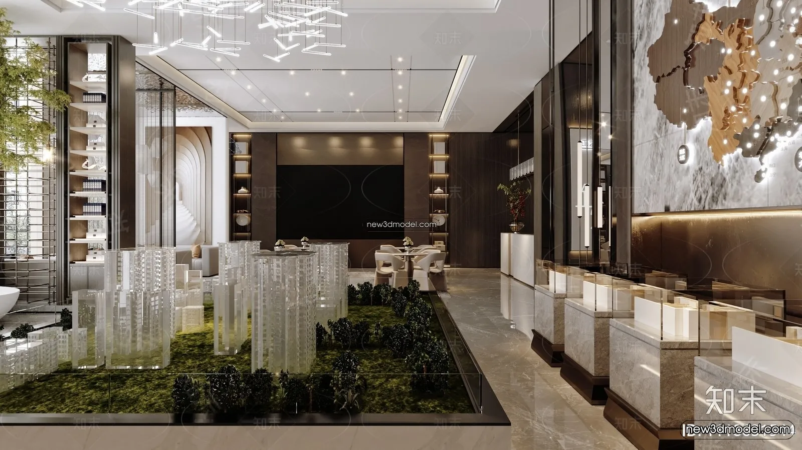 Interior 3D Model of Sales Office – 3D Scene – 117 – VRAY