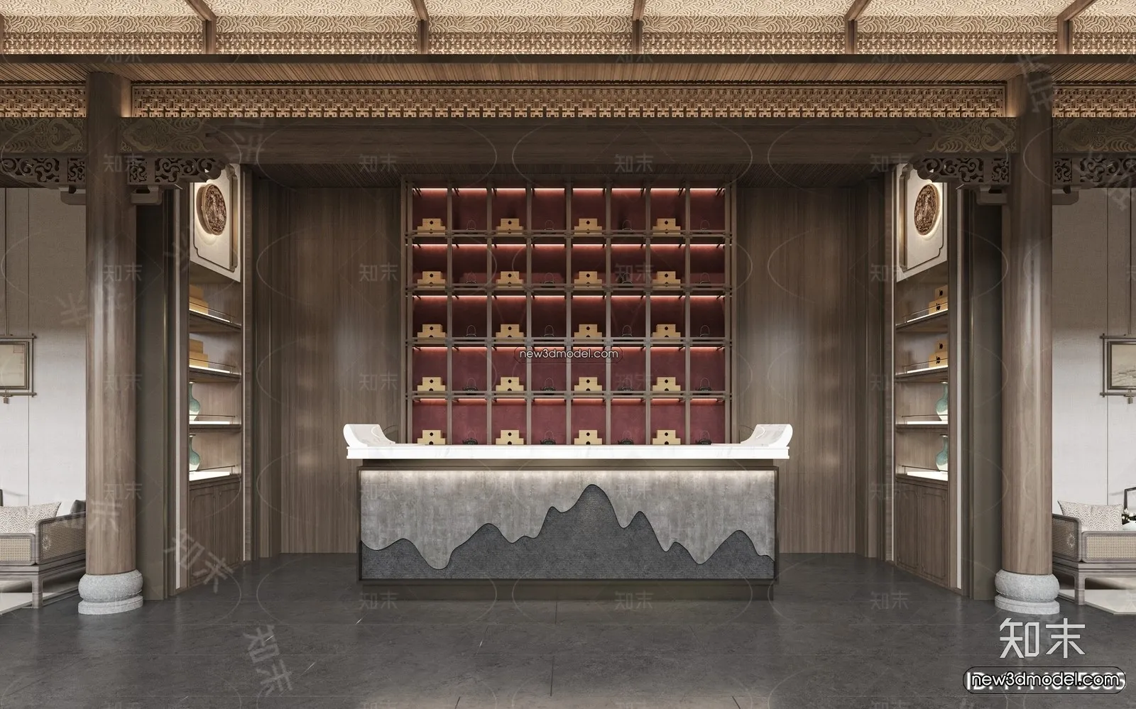 Interior 3D Model of Sales Office – 3D Scene – 119 – VRAY