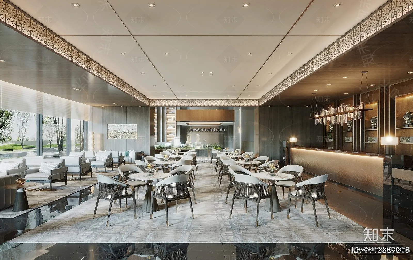 Interior 3D Model of Sales Office – 3D Scene – 121 – VRAY