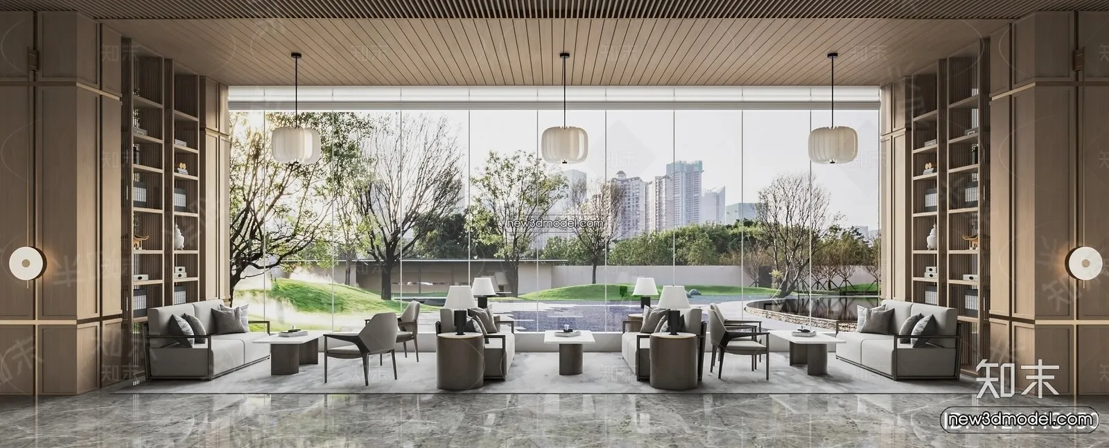 Interior 3D Model of Sales Office – 3D Scene – 122 – VRAY