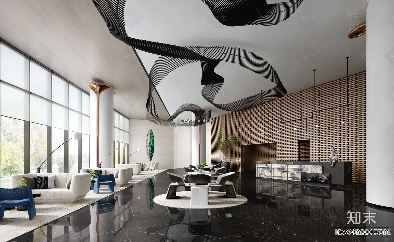 Interior 3D Model of Sales Office – 3D Scene – 123 – VRAY