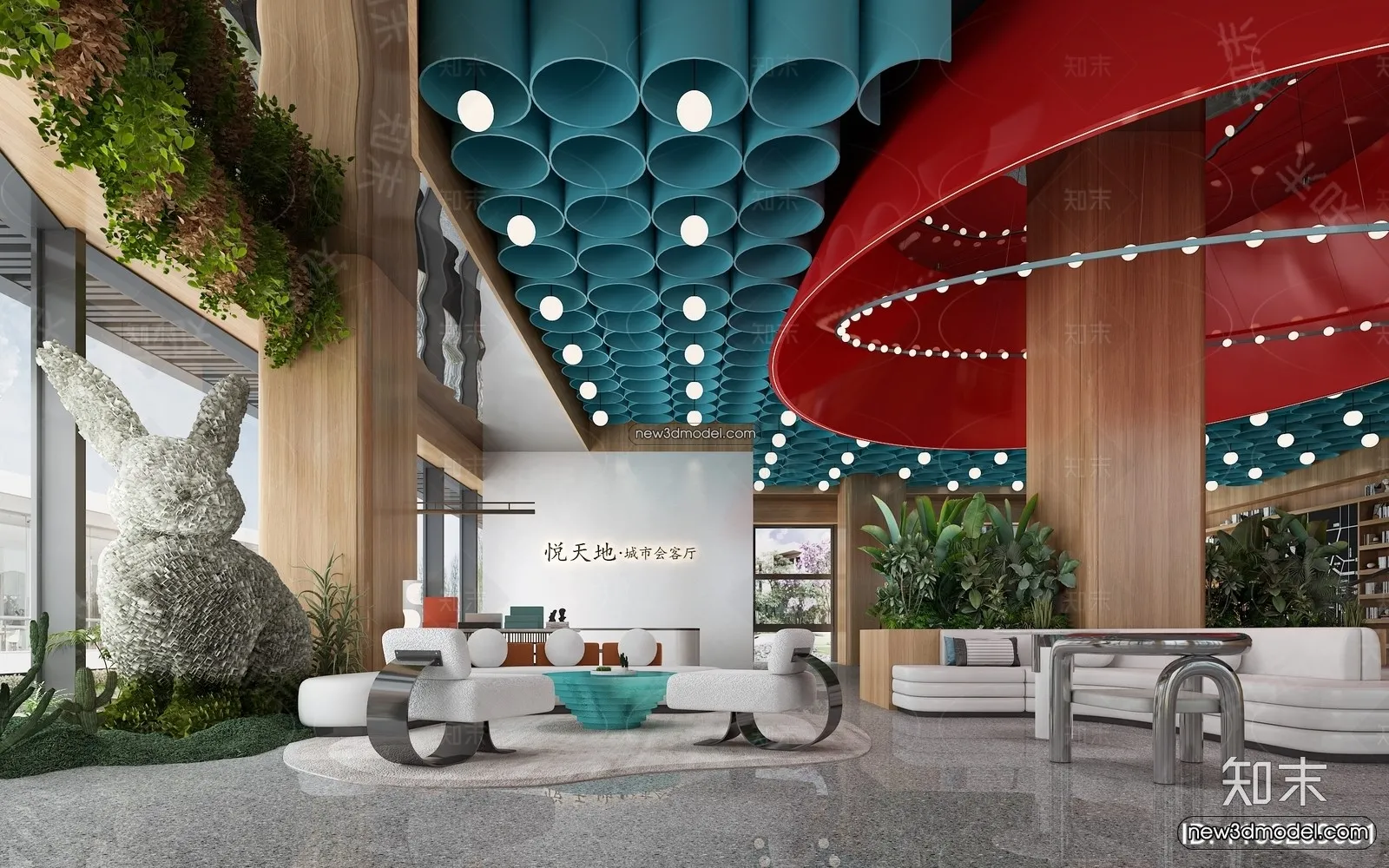 Interior 3D Model of Sales Office – 3D Scene – 125 – VRAY