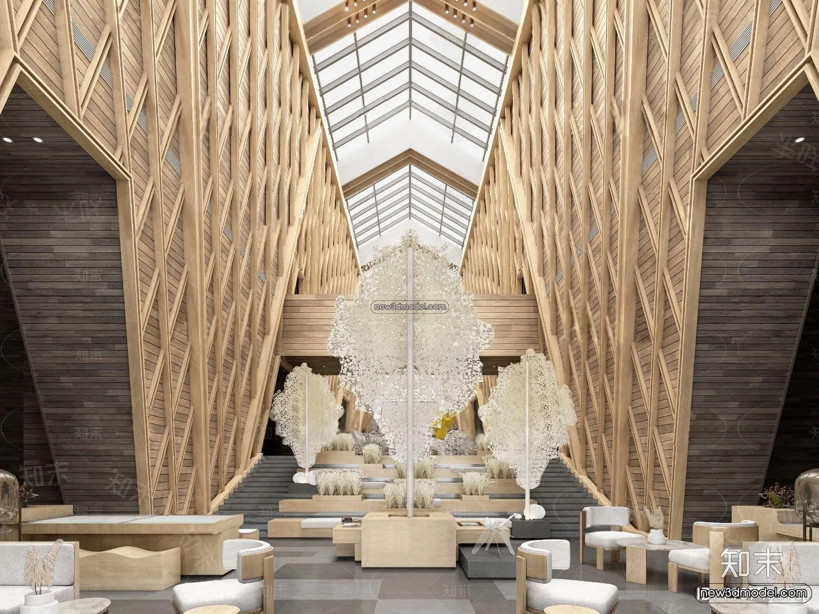 Interior 3D Model of Sales Office – 3D Scene – 126 – VRAY