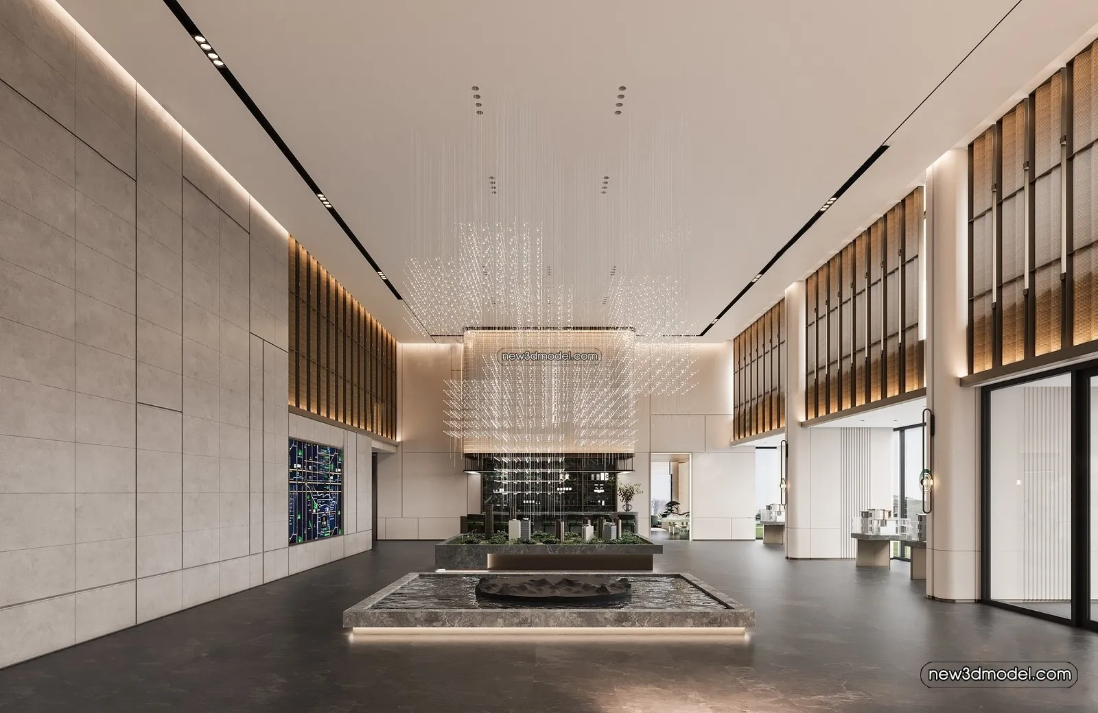 Interior 3D Model of Sales Office – 3D Scene – 127 – VRAY