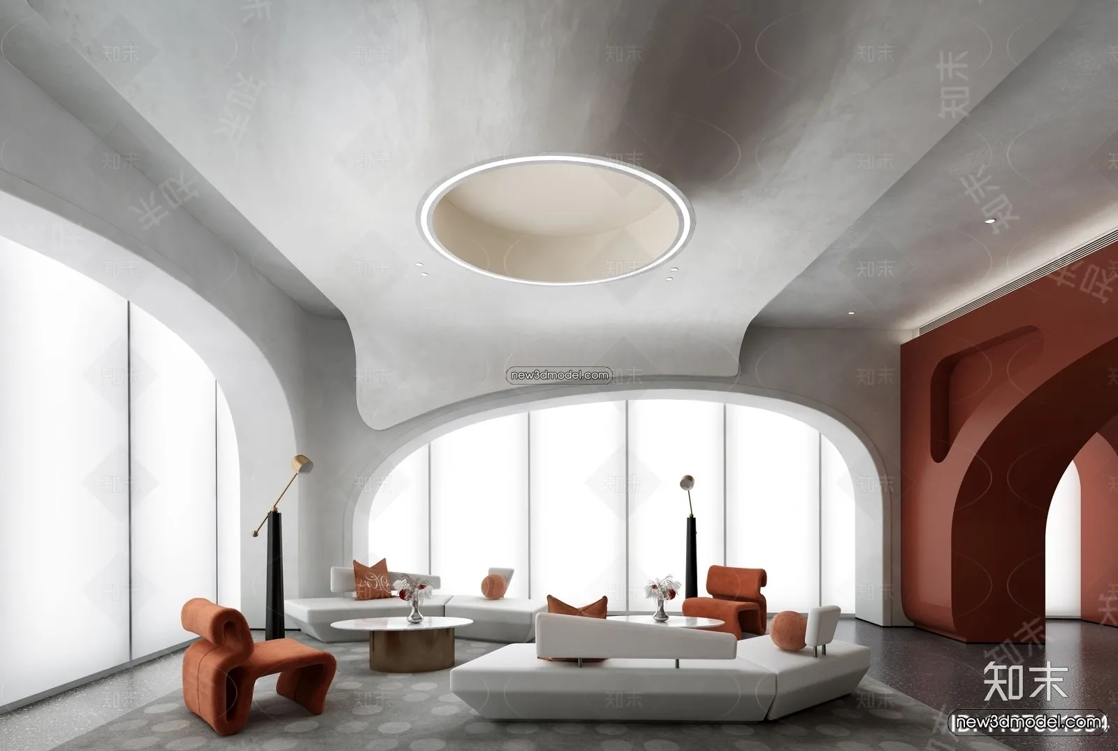 Interior 3D Model of Sales Office – 3D Scene – 128 – VRAY