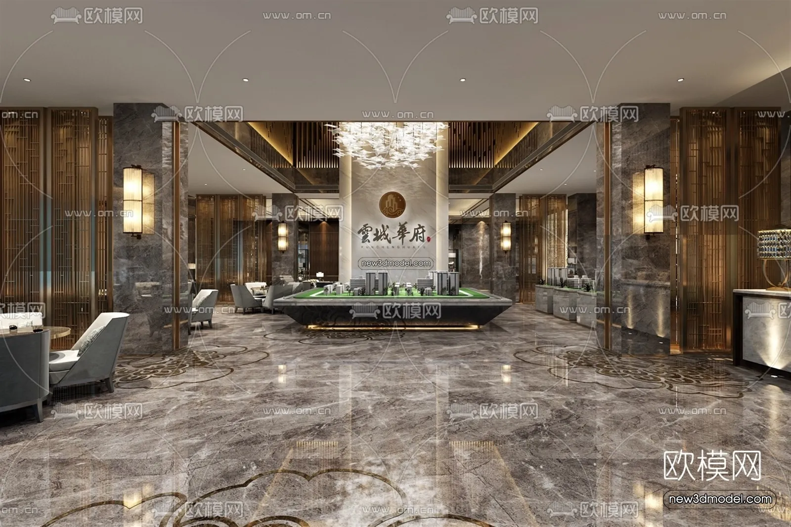 Interior 3D Model of Sales Office – 3D Scene – 131 – VRAY