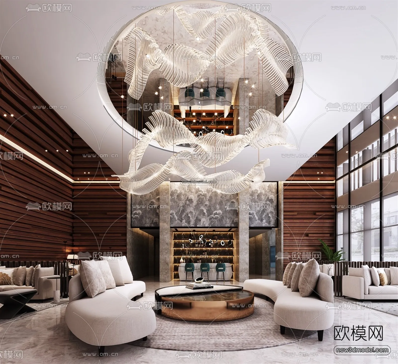 Interior 3D Model of Sales Office – 3D Scene – 132 – VRAY