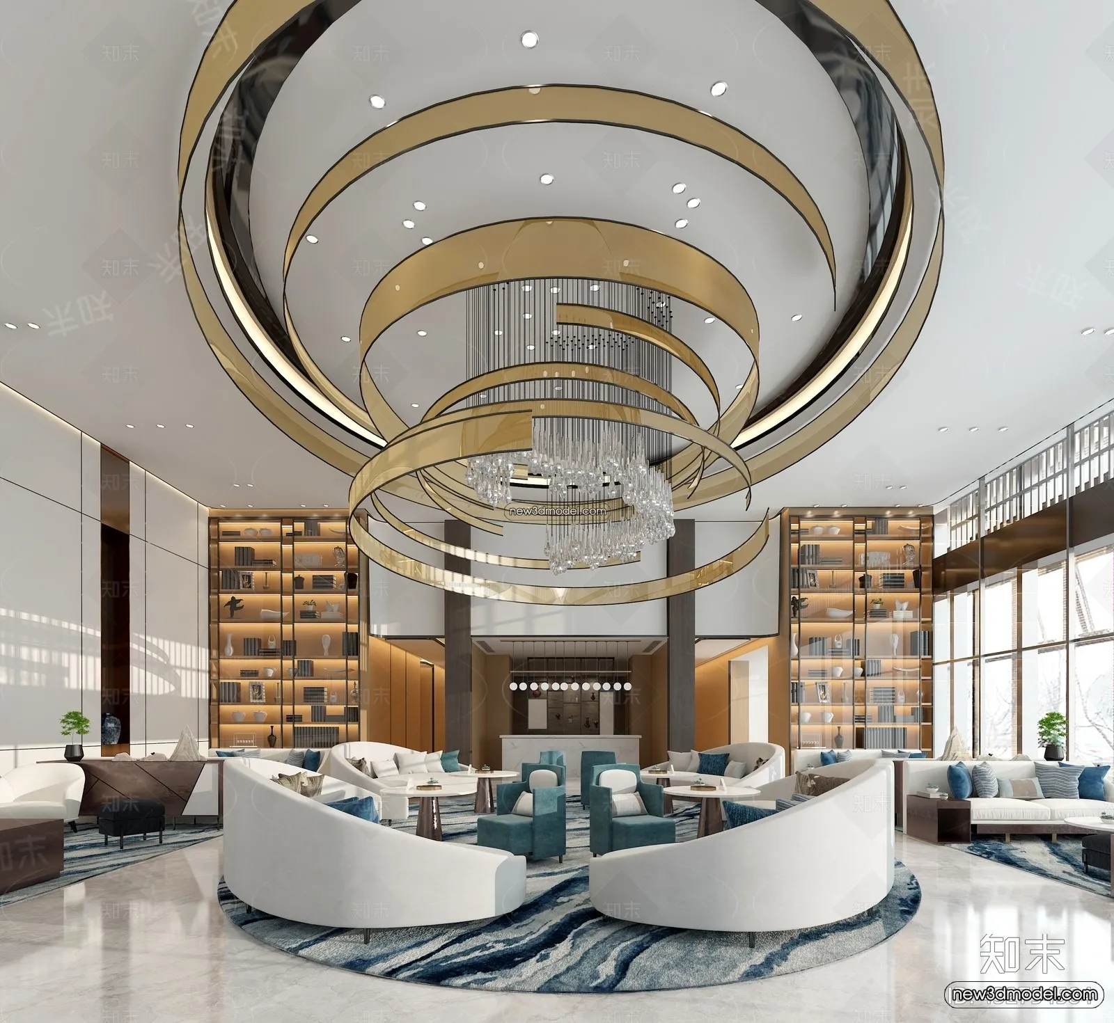 Interior 3D Model of Sales Office – 3D Scene – 137 – VRAY