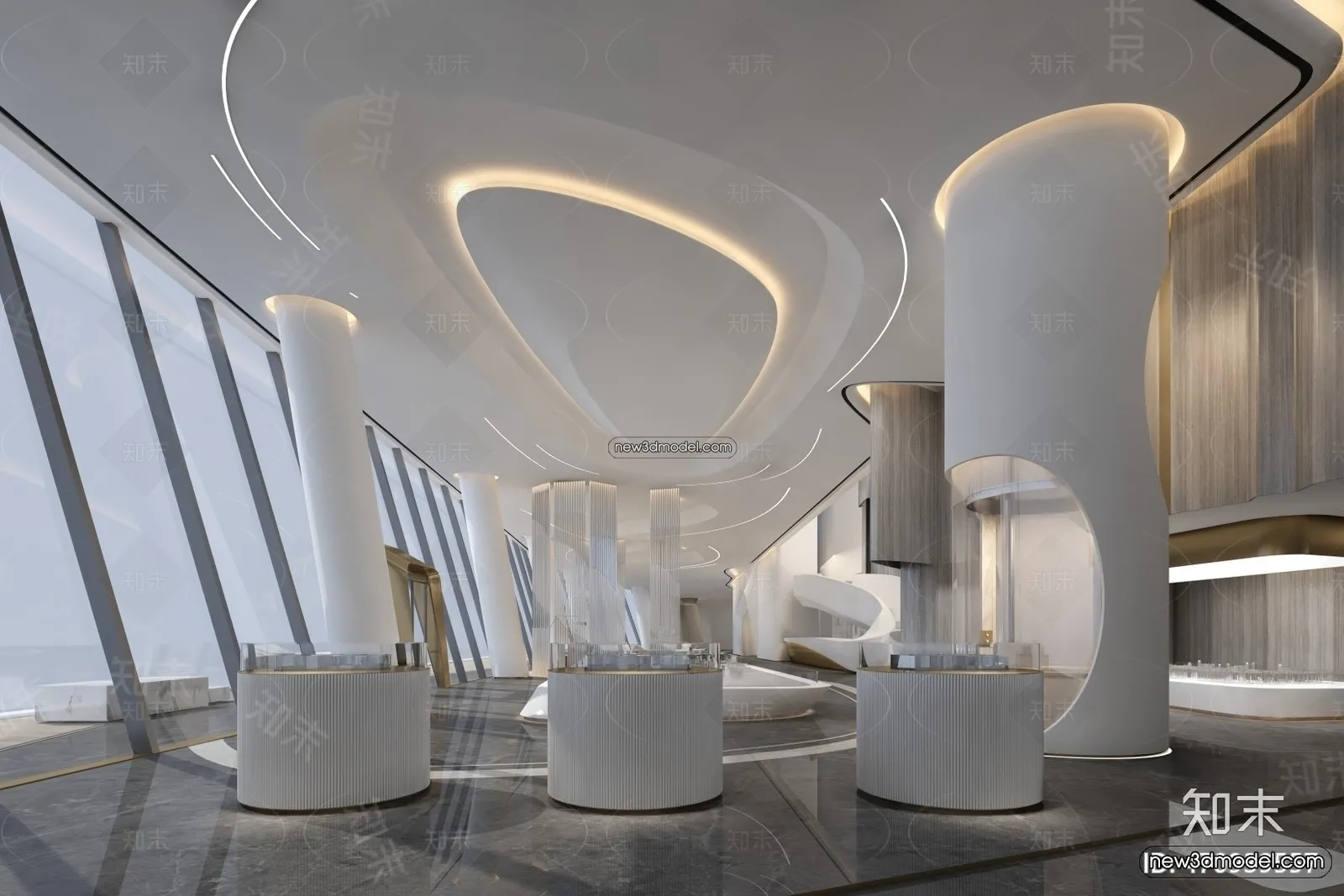 Interior 3D Model of Sales Office – 3D Scene – 139 – VRAY