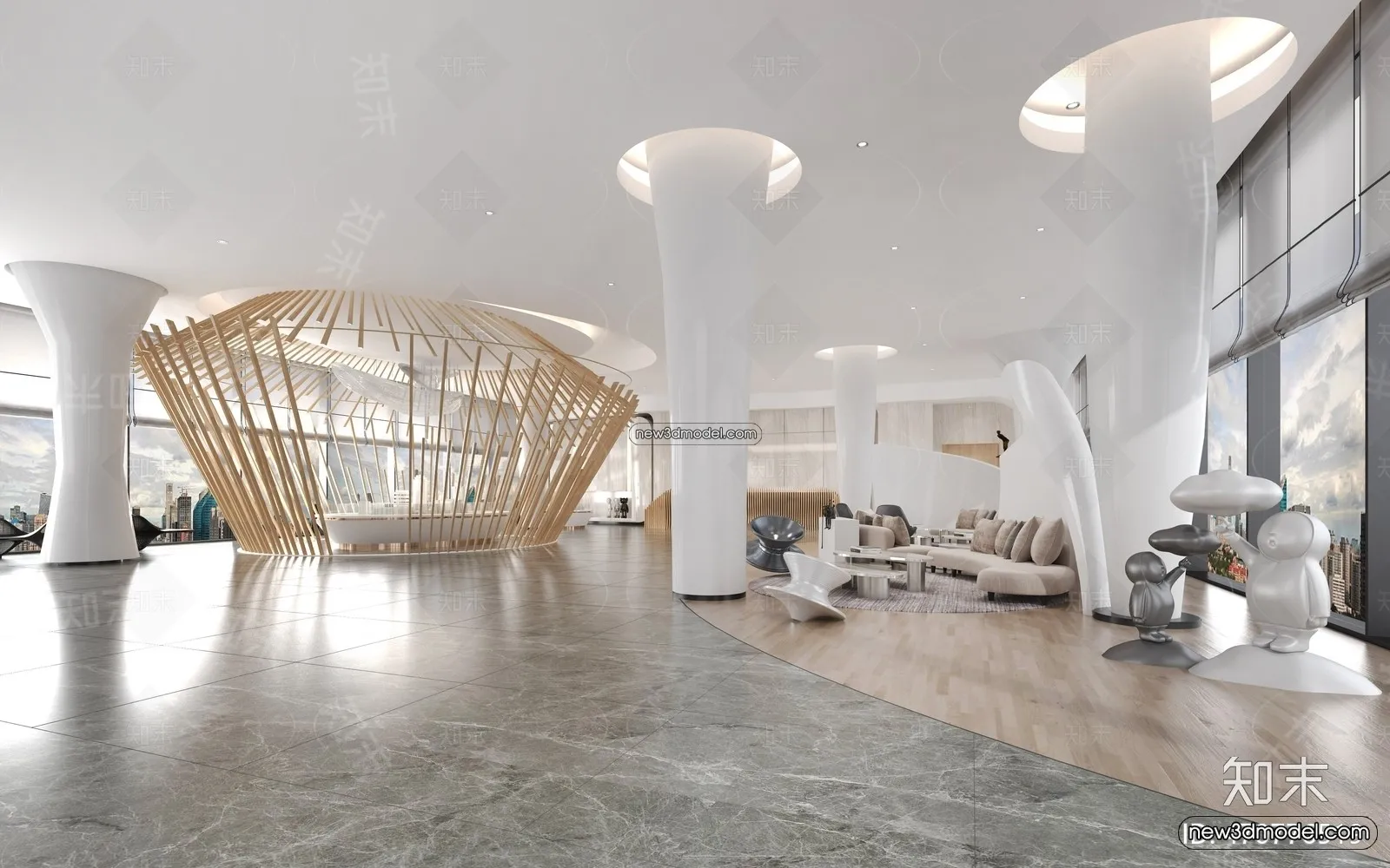 Interior 3D Model of Sales Office – 3D Scene – 140 – VRAY