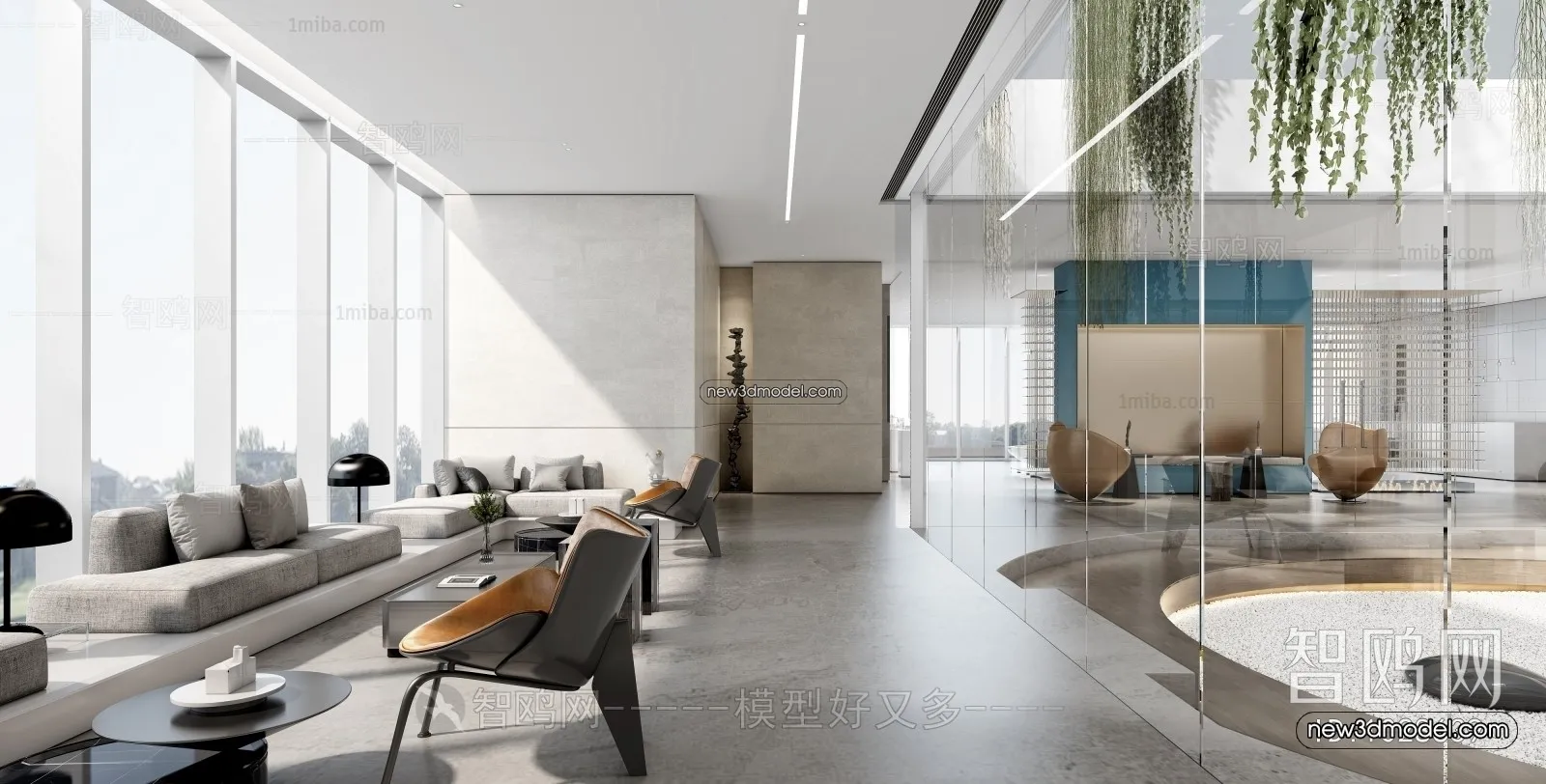 Interior 3D Model of Sales Office – 3D Scene – 141 – VRAY