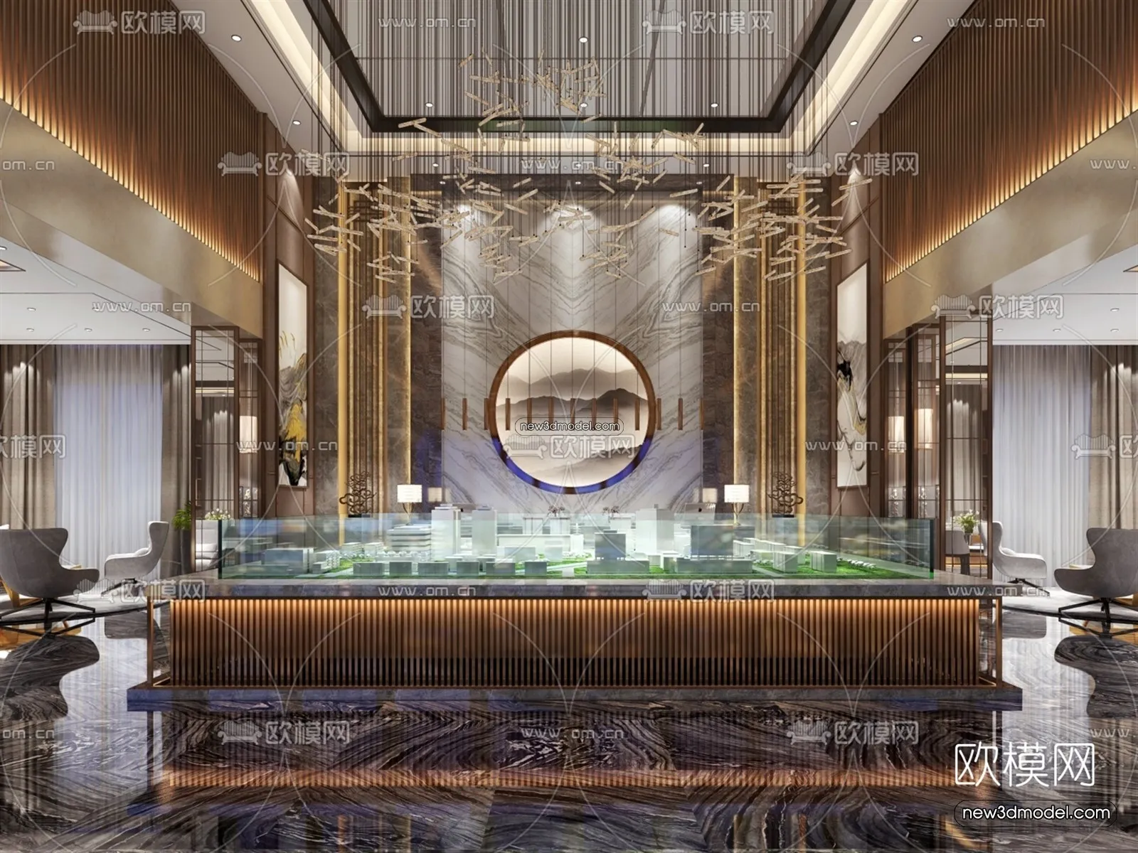 Interior 3D Model of Sales Office – 3D Scene – 145 – VRAY