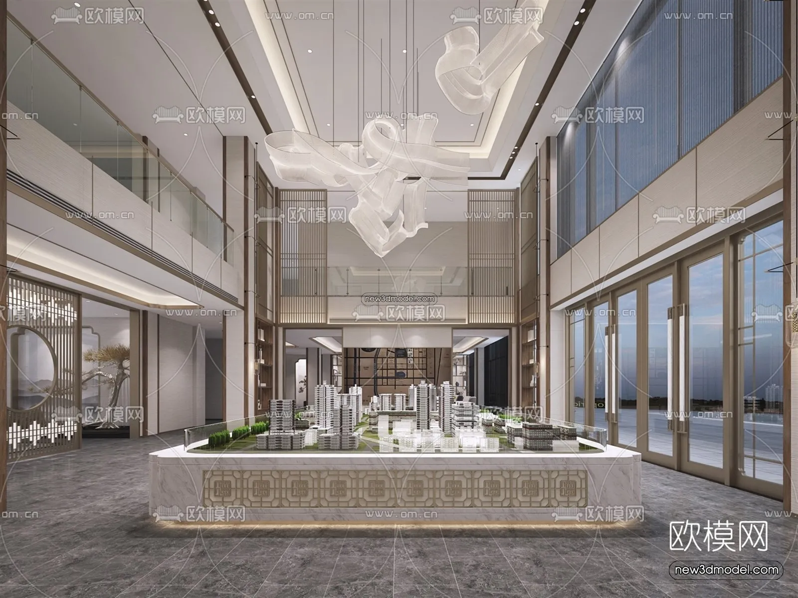 Interior 3D Model of Sales Office – 3D Scene – 146 – VRAY