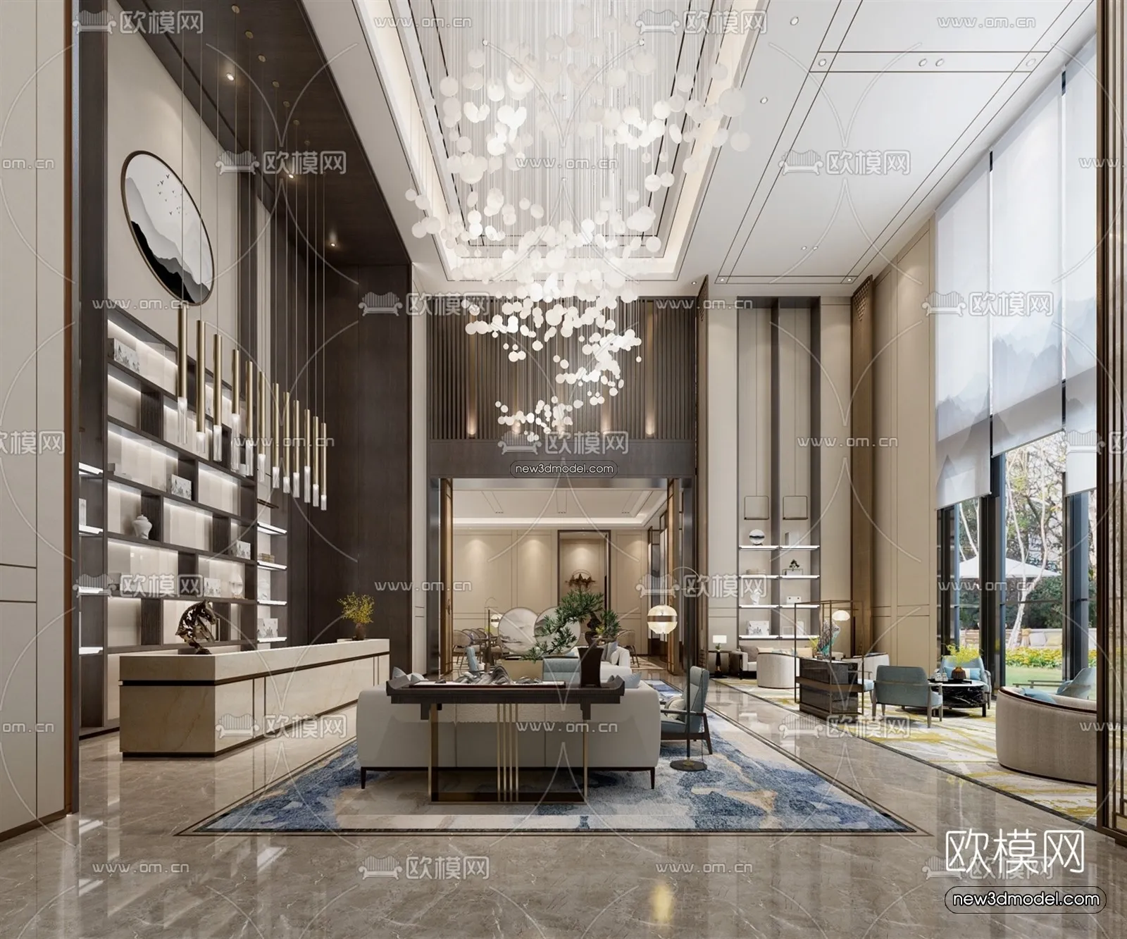 Interior 3D Model of Sales Office – 3D Scene – 148 – VRAY