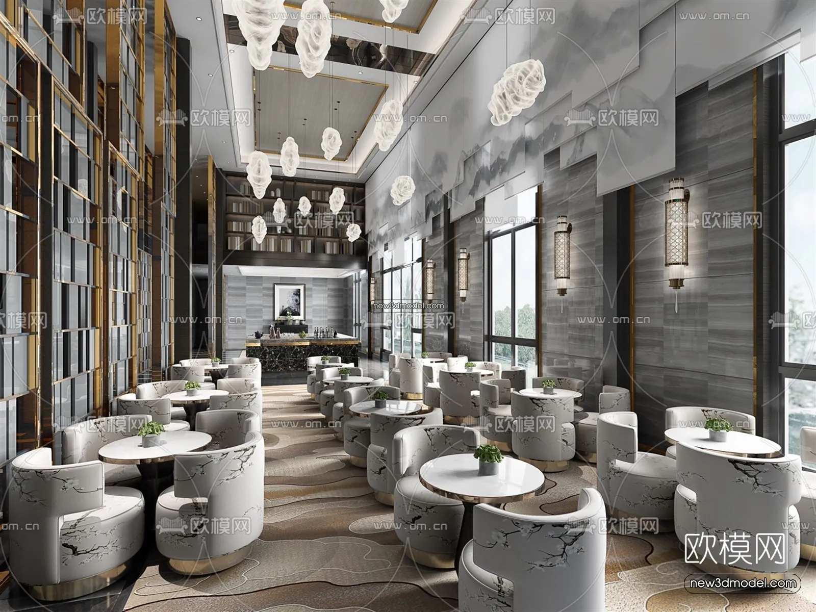 Interior 3D Model of Sales Office – 3D Scene – 150 – VRAY