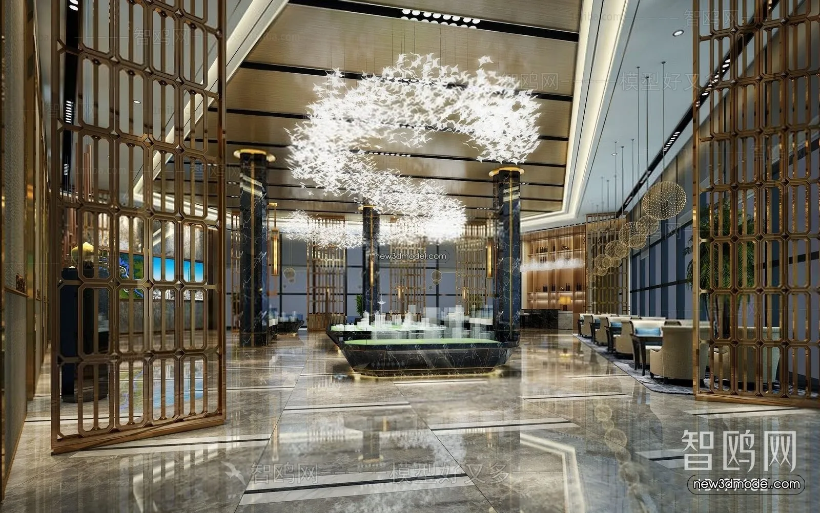 Interior 3D Model of Sales Office – 3D Scene – 151 – VRAY