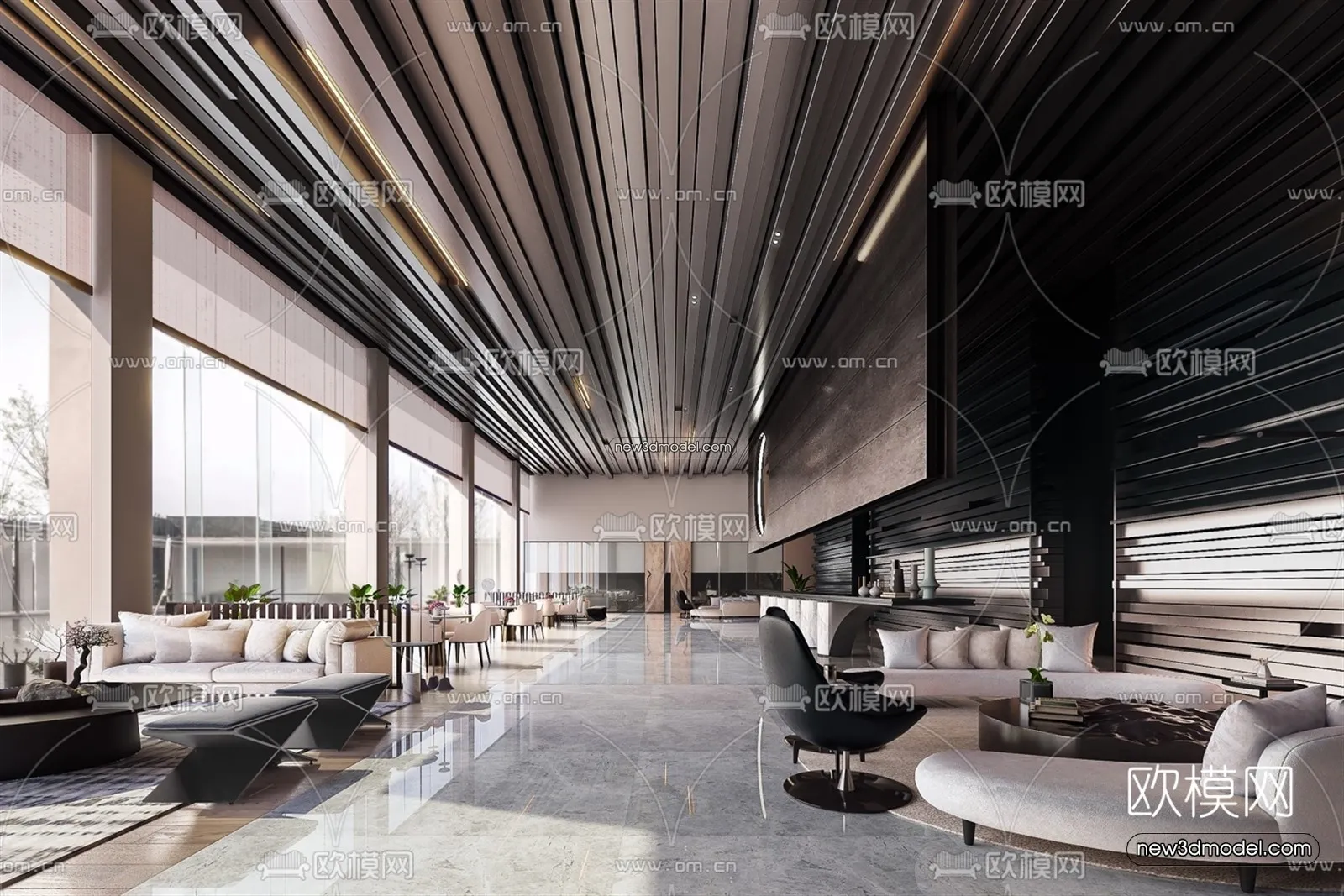 Interior 3D Model of Sales Office – 3D Scene – 155 – VRAY