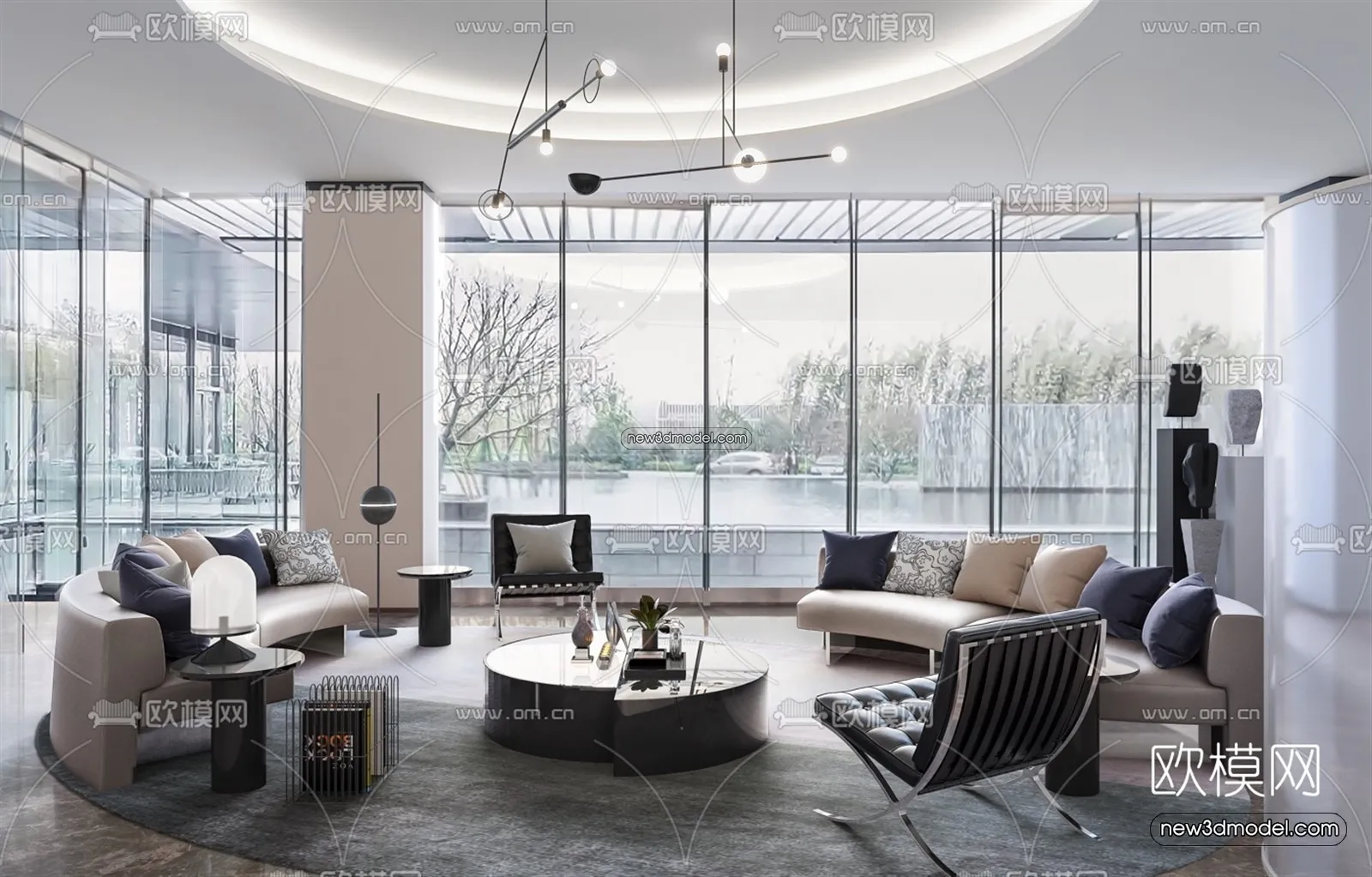 Interior 3D Model of Sales Office – 3D Scene – 157 – VRAY