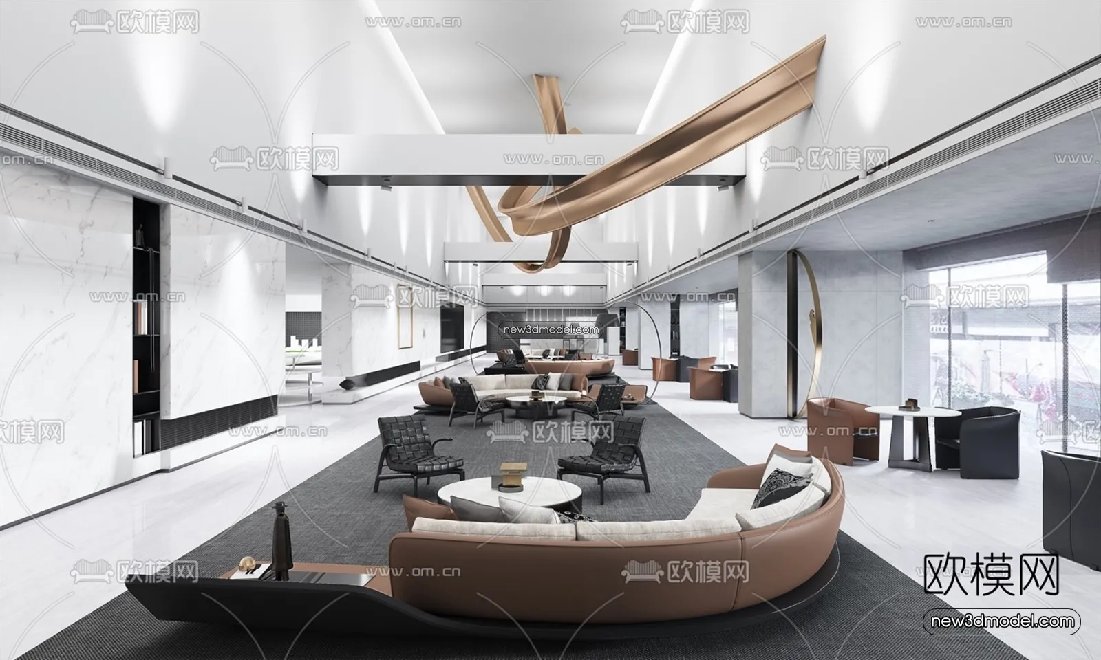 Interior 3D Model of Sales Office – 3D Scene – 158 – VRAY