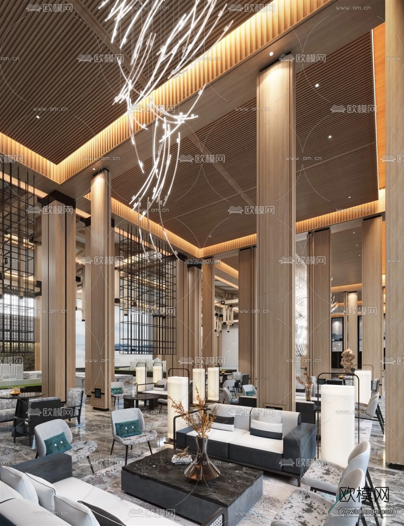 Interior 3D Model of Sales Office – 3D Scene – 159 – VRAY