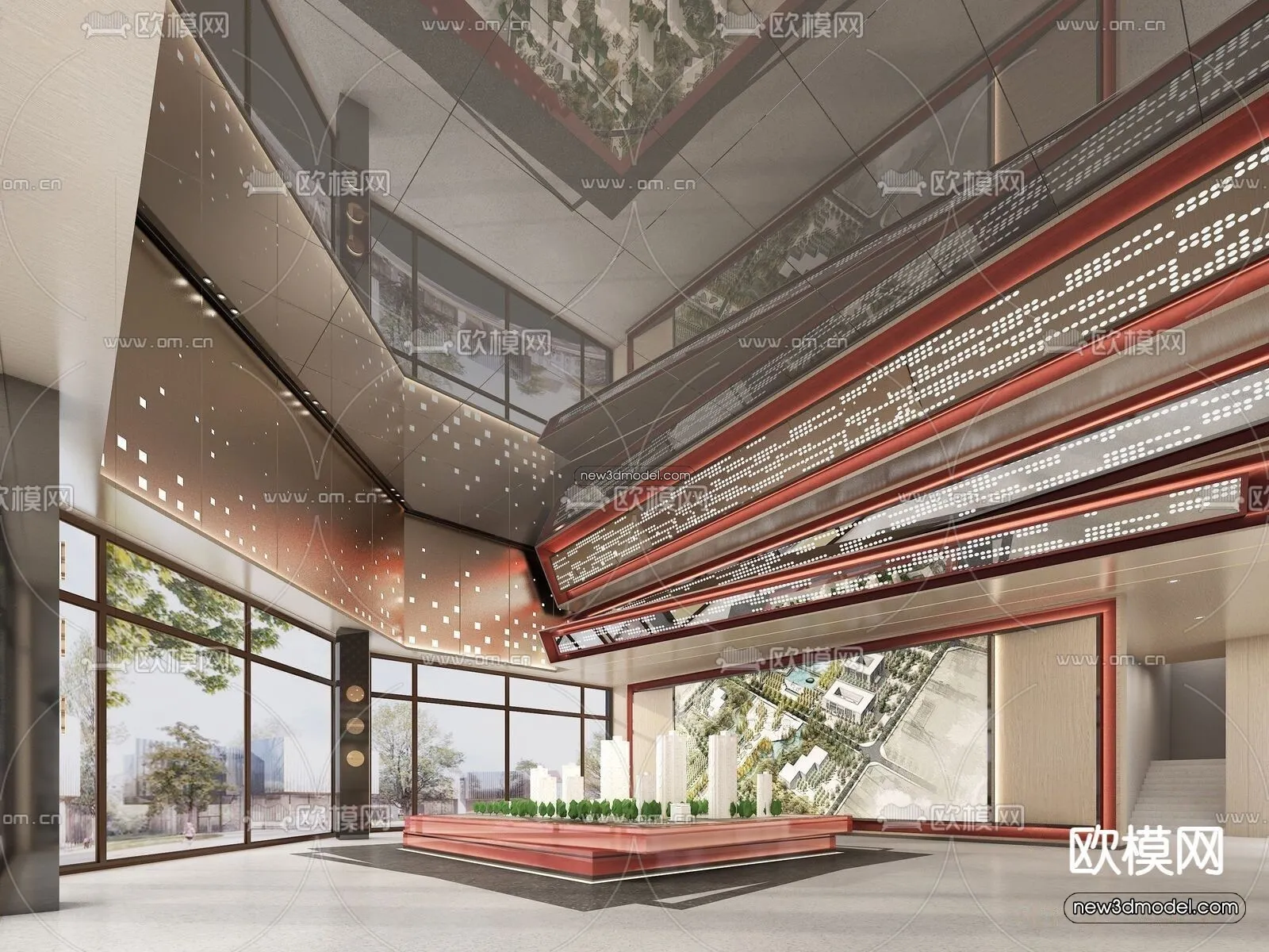 Interior 3D Model of Sales Office – 3D Scene – 161 – VRAY