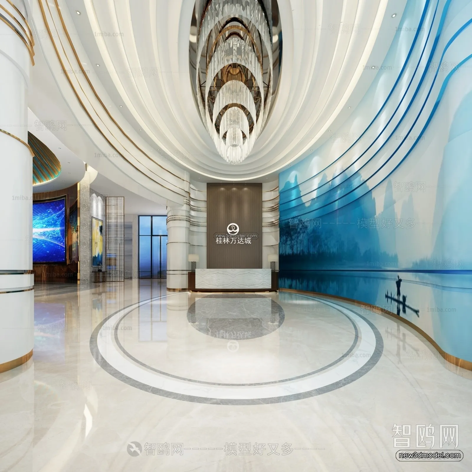 Interior 3D Model of Sales Office – 3D Scene – 165 – VRAY