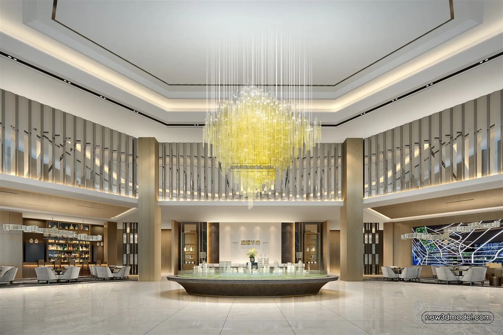 Interior 3D Model of Sales Office – 3D Scene – 169 – VRAY