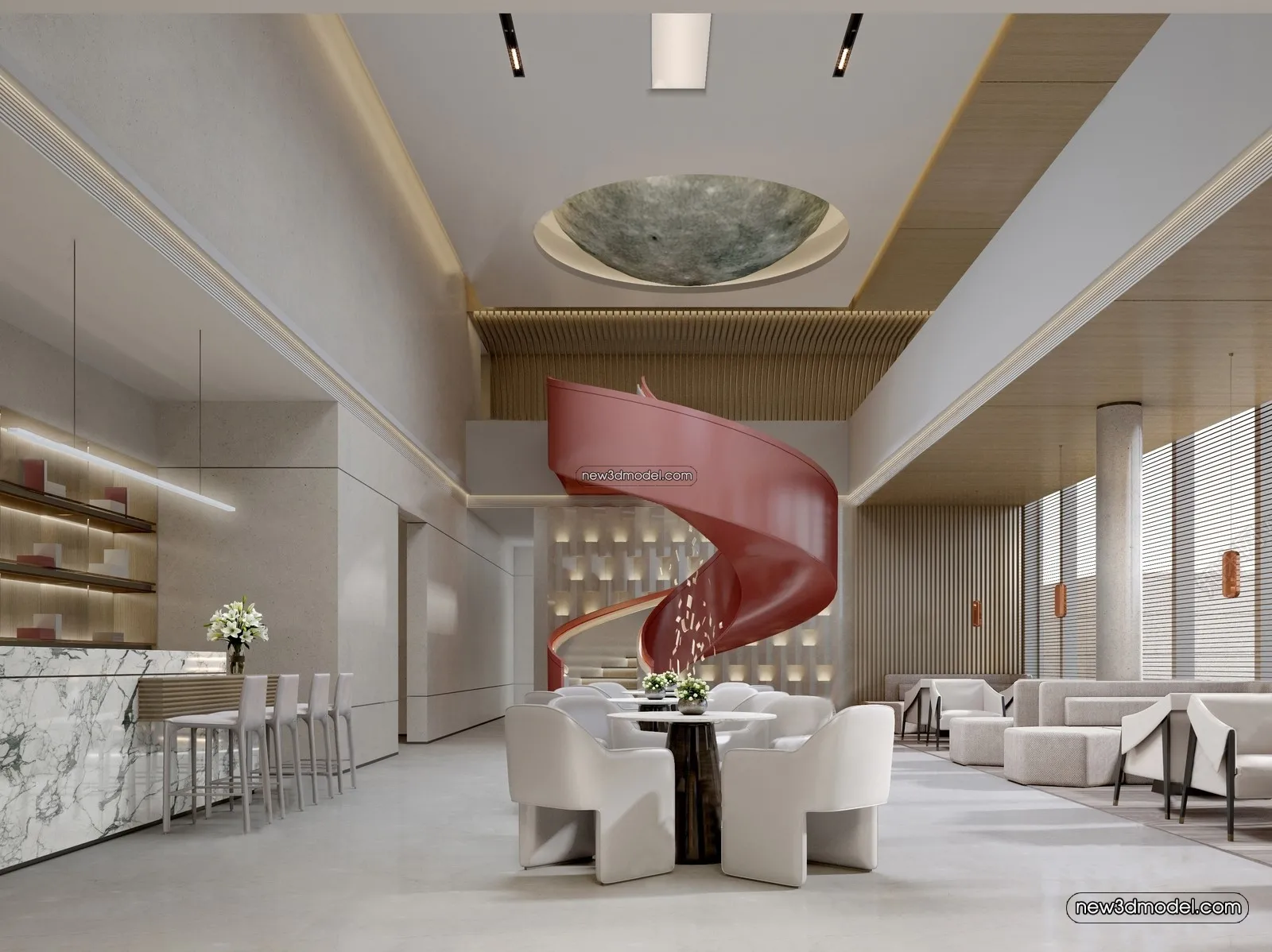 Interior 3D Model of Sales Office – 3D Scene – 171 – VRAY