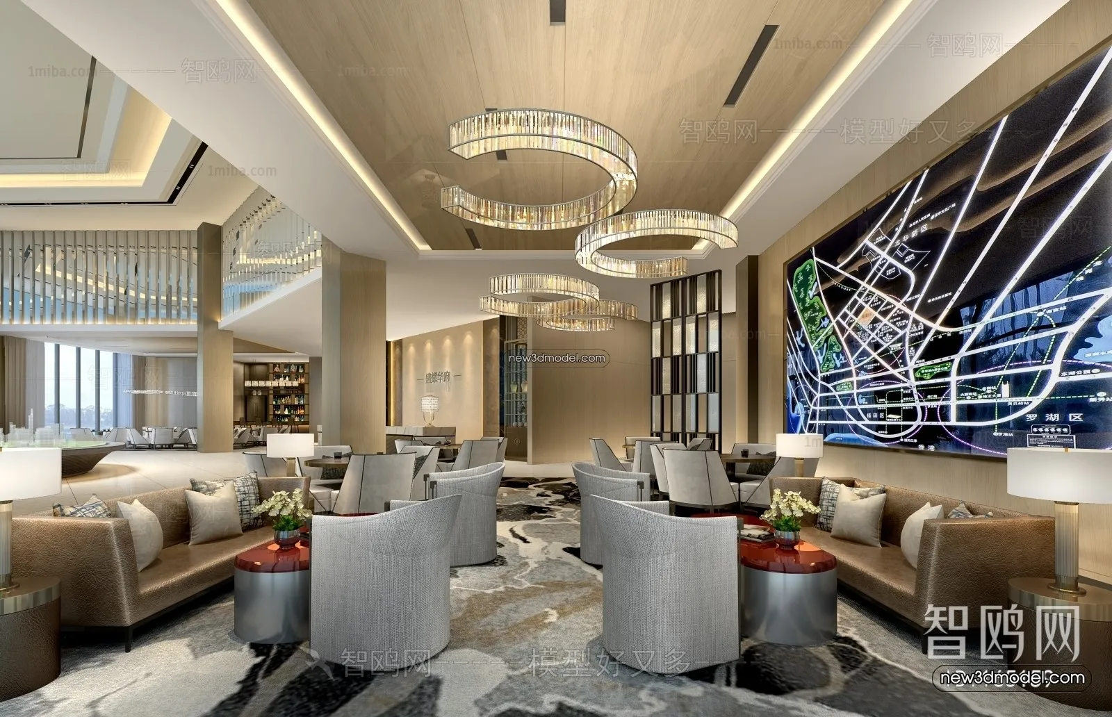 Interior 3D Model of Sales Office – 3D Scene – 172 – VRAY