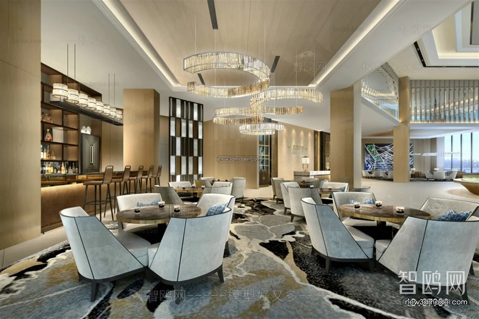 Interior 3D Model of Sales Office – 3D Scene – 173 – VRAY