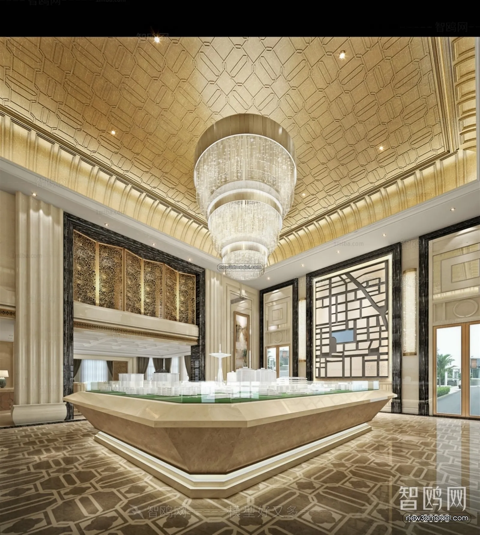 Interior 3D Model of Sales Office – 3D Scene – 178 – VRAY