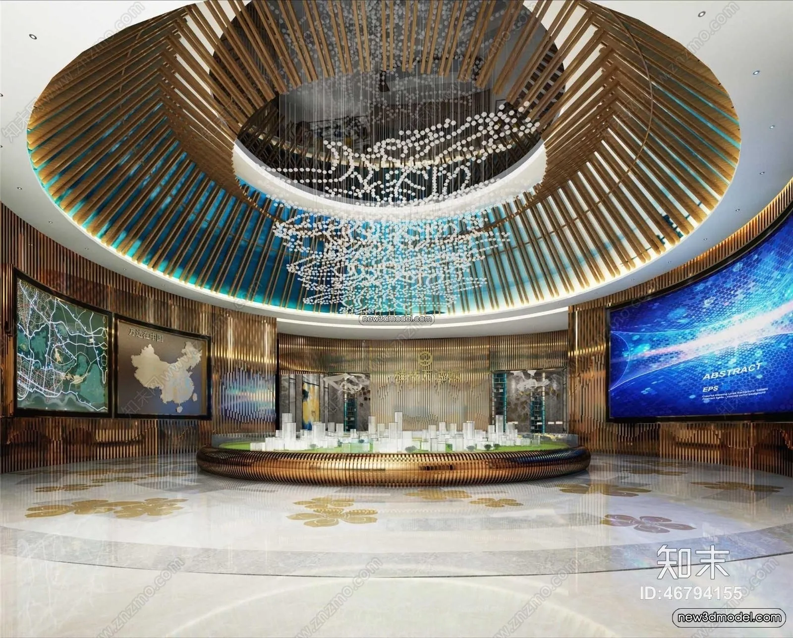 Interior 3D Model of Sales Office – 3D Scene – 179 – VRAY