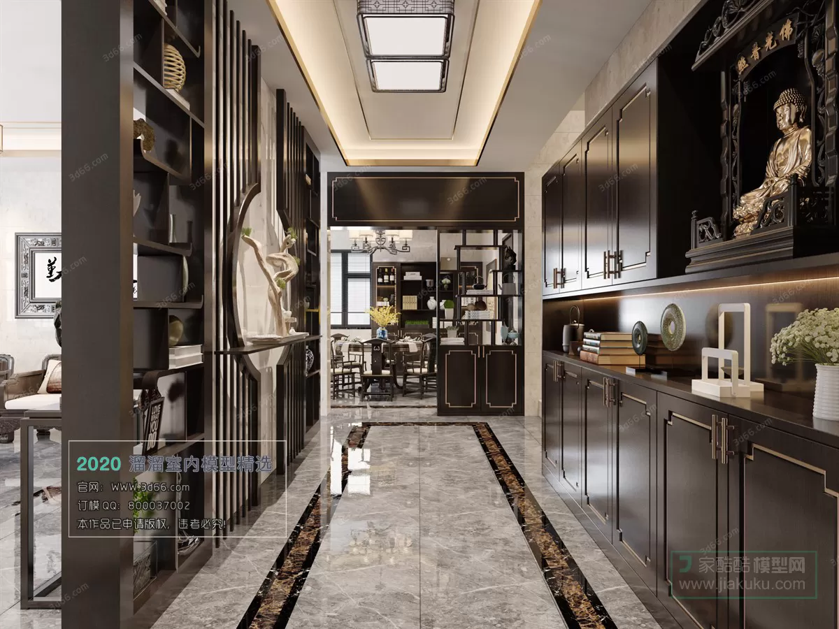 INTERIOR – 3D MODELS – CHINESE STYLE – 014 INTERIOR – 3D MODELS – CHINESE STYLE – 014