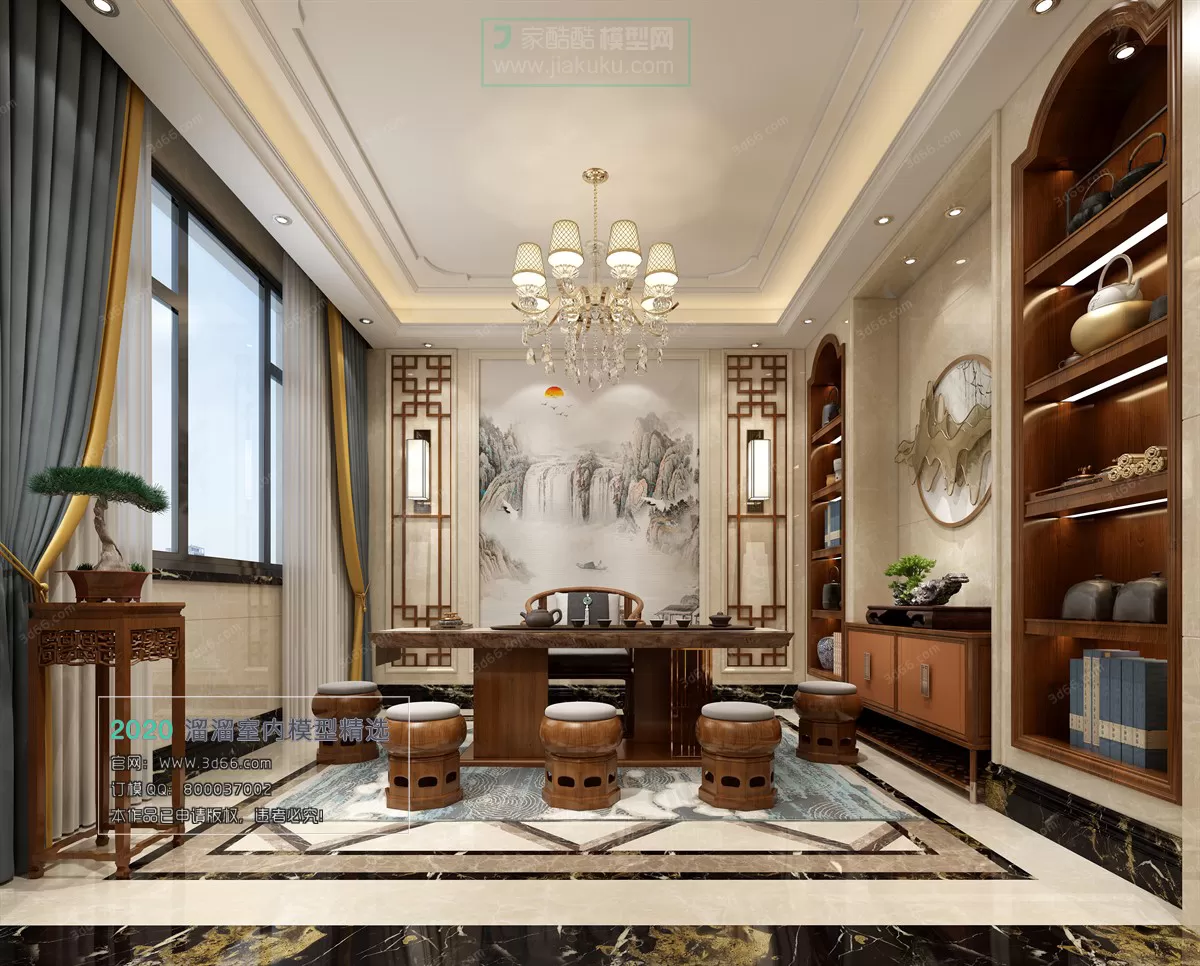 INTERIOR – 3D MODELS – CHINESE STYLE – 007 INTERIOR – 3D MODELS – CHINESE STYLE – 007